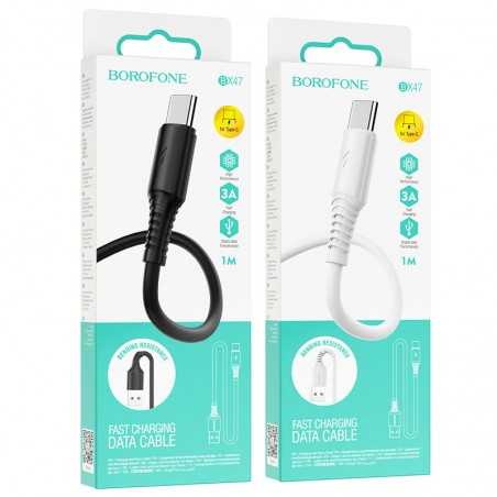 câble USB BOROFONE BX47 USB-C 3A Tunisie